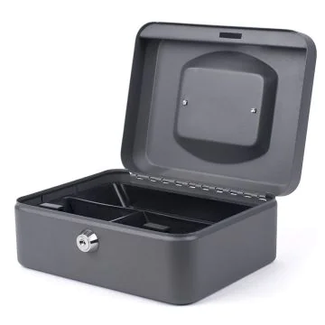 Caisse à monnaie - Noir - 200 x 160 x 90 mm PAVO photo