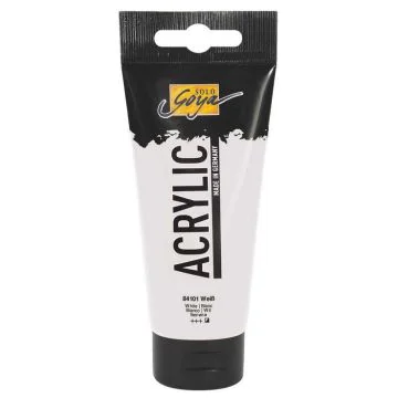 Photo Peinture acrylique Blanc Tube de 100 ml : KREUL Solo Goya Acrylic 84101