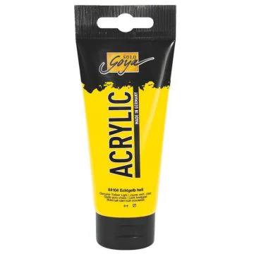 Photo Peinture acrylique Jaune pur Tube de 100 ml : KREUL Solo Goya Acrylic 84104
