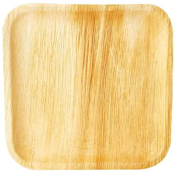 Assiette jetable en feuilles de palme - 255 x 255 mm PAP STAR Pure
