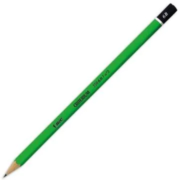 Photo BIC : Crayon graphite laqué en vert 6B - Critérium 550 - 857593