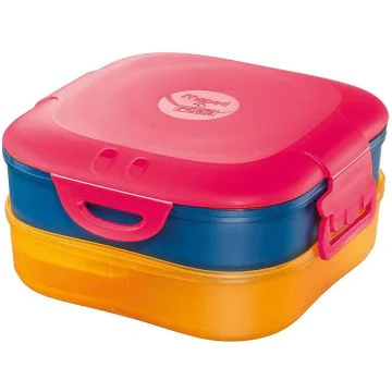 Photo Boîte à déjeuner - 2 compartiments - Rose MAPED Kids Concept