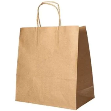 Photo Sac en papier avec anse - 250 x 260 x 170 mm - Brun PAP STAR