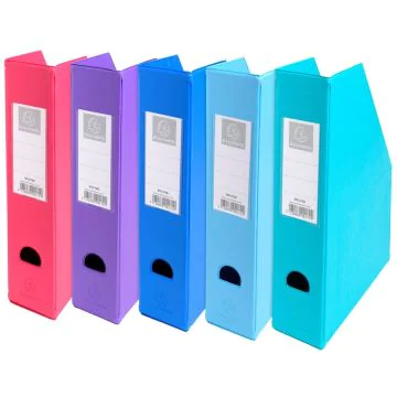 Photo Porte revues en PP - Dos de 70 mm - Assortiment EXACOMPTA Opaque