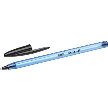 Photo BIC Stylo à bille Cristal Soft - Encre Noire 0,35 mm 