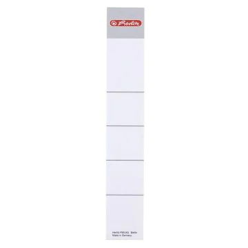 Photo Etiquettes Dos de classeur - 30 x 190 mm - Blanc : HERLITZ Lot de 10 réf. 9743154