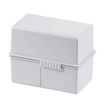 Photo Boite pour fiches en plastique - Format A7 - Gris clair : HAN 977-11