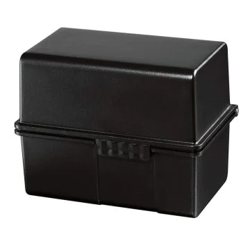 Photo Boite pour fiches en plastique - Format A8 - Noir : HAN 978-13