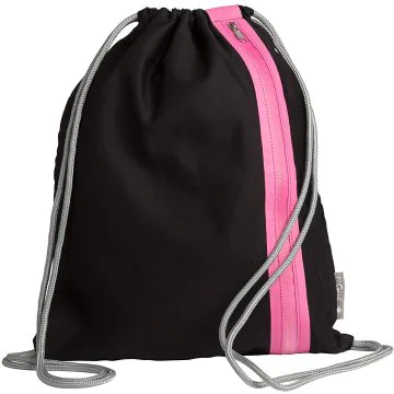 Sac de sport avec cordon - Noir/Rose PAGNA Go Image