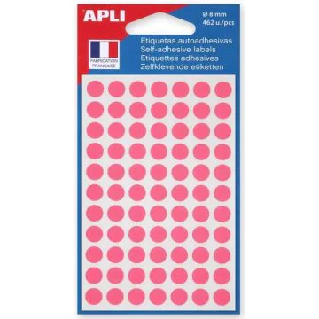 Photo Pastilles adhésives 8 mm - Rose AGIPA 111838 
