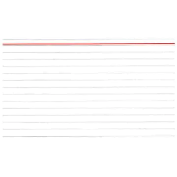 Photo Fiches Bristol lignées - 100 x 150 mm - Blanc ELVE