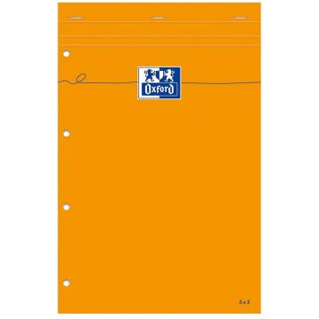 Photo Bloc blanc Quadrillé et Perforé Oxford 100106284