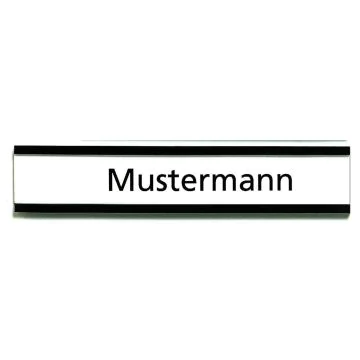 Photo Porte-étiquette magnétique C-profil - 50 x 10 mm - Marron : FRANKEN