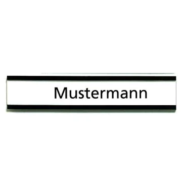 Photo Porte-étiquette magnétique C-profil - 75 x 15 mm - Marron : FRANKEN