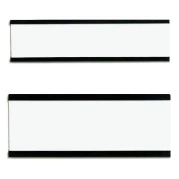 Photo Porte-étiquette magnétique C-profil - 75 x 20 mm - Marron : FRANKEN