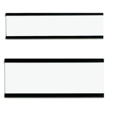 Photo Porte-étiquette magnétique C-profil - 75 x 30 mm - Marron : FRANKEN