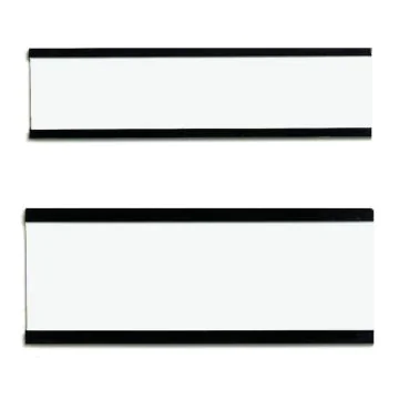 Photo Porte-étiquette magnétique C-profil - 75 x 50 mm - Marron : FRANKEN