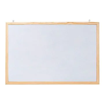 Photo Tableau magnétique blanc cadre bois - 400 x 300 mm : FRANKEN CC-MM3040E 