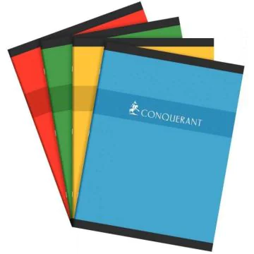Photo CONQUERANT Cahier Grands Carreaux 240 x 320 mm 96 pages 400026556