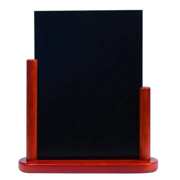 Photo Ardoise de Table - 280 x 320 mm - Acajou : SECURIT Elegant Grand (ELE-M-LA)