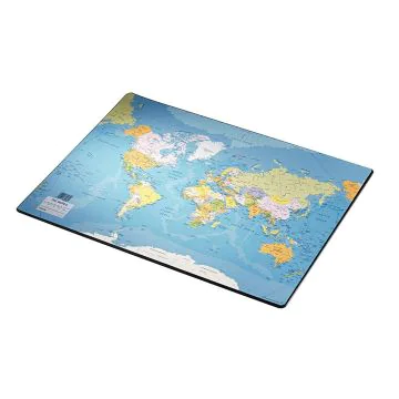 Photo Sous-mains - Carte du monde - 530 x 400 mm : ESSELTE 32188