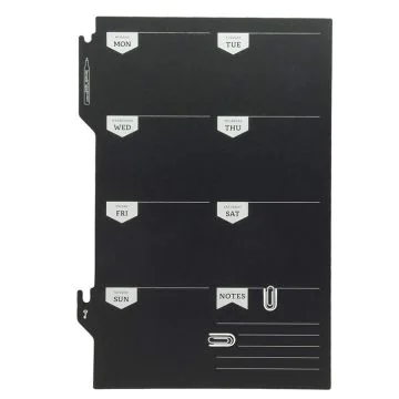 Photo Tableau noir décoratif - Ardoise 450 x 300 mm Calendrier Hebdomadaire SECURIT Silhouette Image