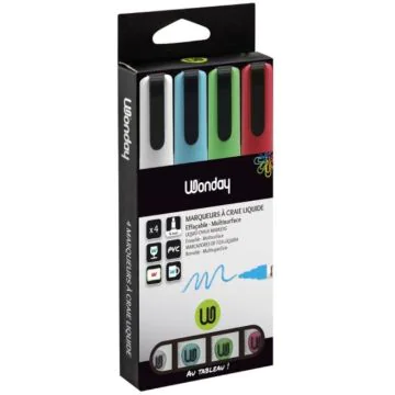 Photo Marqueur à craie liquide - 4 mm - Assortiment WONDAY Classique