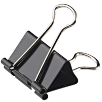 Photo Pince double clip - Largeur 19 mm - Noir WONDAY