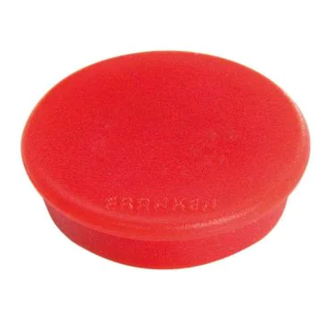 Photo Lot de 10 Aimants ronds - 13 mm - Rouge : FRANKEN