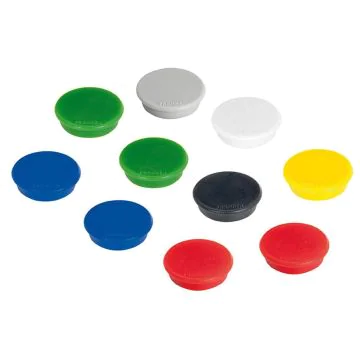 Photo Lot de 10 Aimants ronds - 24 mm - Assortiment : FRANKEN
