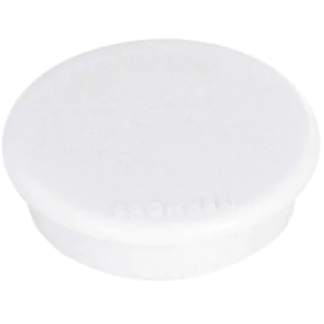 Photo Lot de 10 Aimants ronds - 32 mm - Blanc : FRANKEN