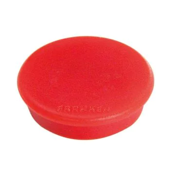 Photo Lot de 10 Aimants ronds - 38 mm - Rouge : FRANKEN
