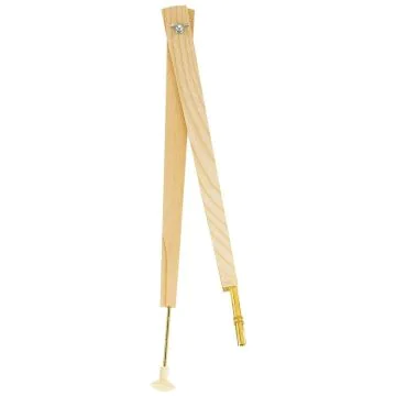 Photo Compas en bois pour tableau à craie - Avec ventouse WONDAY