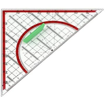 Photo Equerre géométrique avec poignée - 240 mm WONDAY