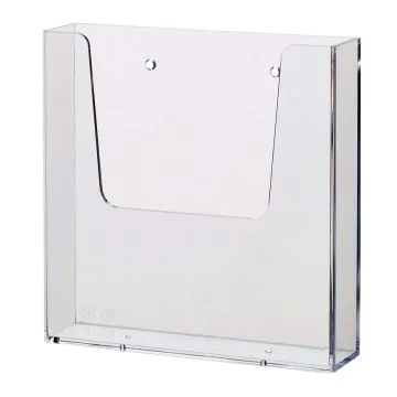 Photo Présentoir mural A5 - 1 compartiment vertical - Transparent : HELIT H2350102 