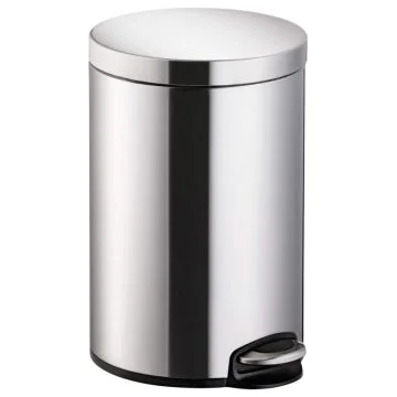 Photo Poubelle à pédale Classic 12 litres - Argent : HELIT H2403500