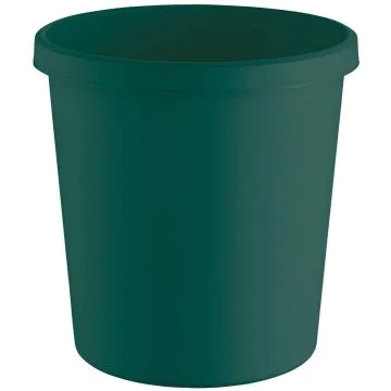 Photo Corbeille à papier de 18 L - Plastique recyclé - Vert HELIT The Green German