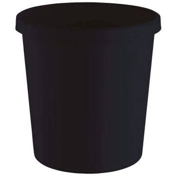 Photo Corbeille à papier de 18 L - Plastique recyclé - Noir HELIT The Green German
