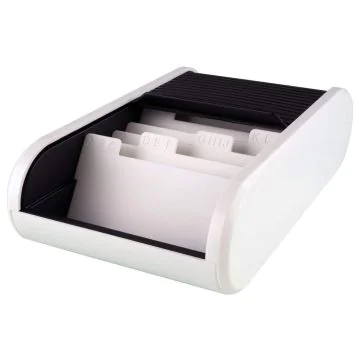 Photo Boite pour 300 cartes de visite - Noir/Blanc : HELIT Linear H6218091