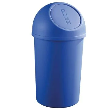 Photo Corbeille à papier avec couvercle 45 litres - Bleu : HELIT H2401334