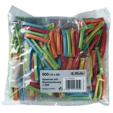 Photo 10733376000 HERLITZ : Billets gagnants pour tombola - N° 1 à 500