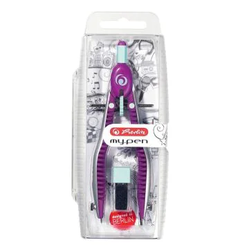 Photo Compas à réglage rapide - Rose : HERLITZ My pen  11122348