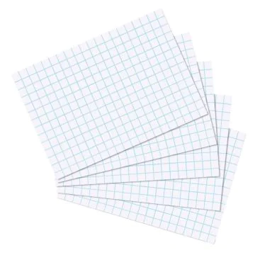 Photo Lot de 100 fiches Bristol quadrillées - 148 x 210 mm - Blanc : HERLITZ  10621290