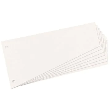 Photo Intercalaires trapèze en carton - 230 x 120 mm - Blanc : HERLITZ Lot de 100 réf. 10838506