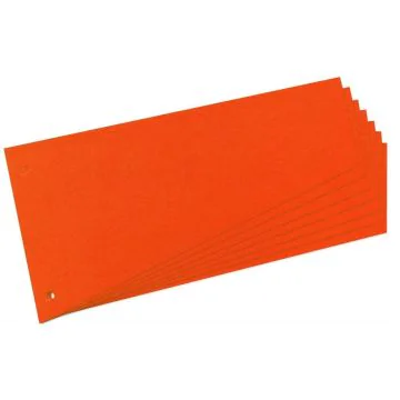 Photo Intercalaires trapèze en carton - 230 x 120 mm - Orange : HERLITZ Lot de 100 réf. 10838498