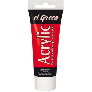 Peinture acrylique EL Greco - 75 ml - Rouge KREUL tube