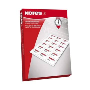 Photo Etiquettes Dos de classeur - 58 x 192 mm - Blanc : KORES