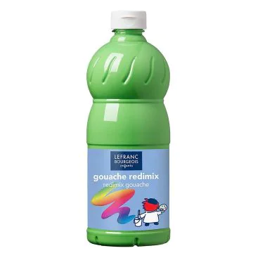 Photo LEFRANC : Gouache liquide Vert clair - 1000 ml