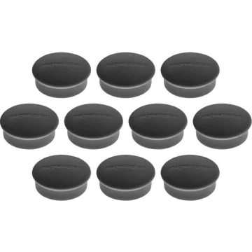 Photo Lot de 10 Aimants ronds - 20 mm - Noir : MAGNETOPLAN 1664612