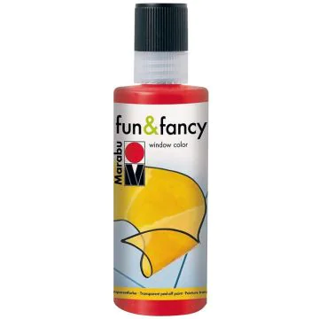 Peinture pour Window Color - 80 ml - Rouge Cerise MARABU FUN et FANCY  Photo